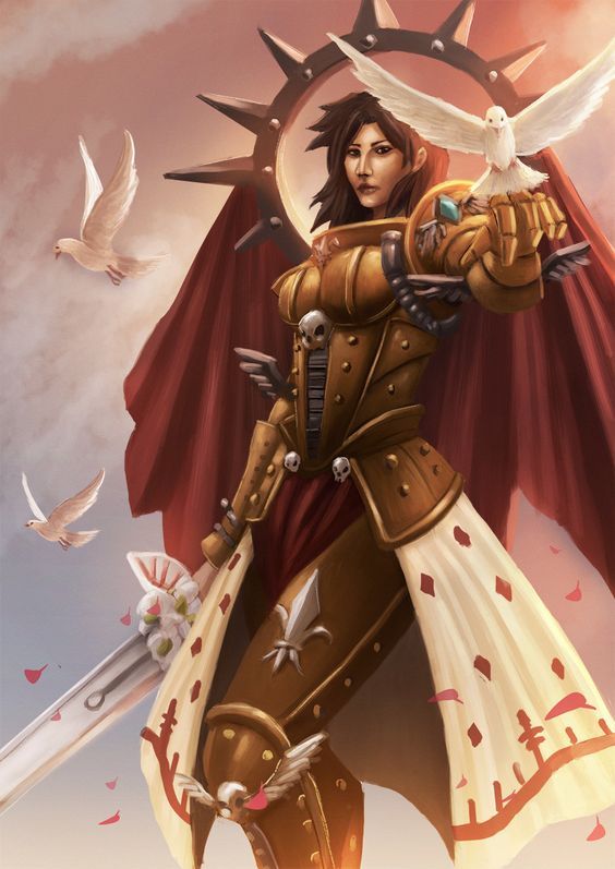 Where there is doubt, I will clarify. - Adepta Sororitas, Warhammer 40k, Wh Art