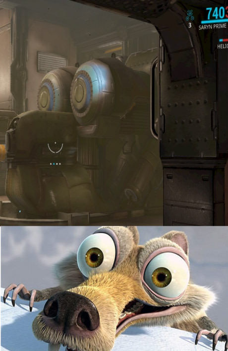 Now I can't unsee this... - Scratch, Squirrel, Warframe, Games, , ice Age, A drug addict or what?
