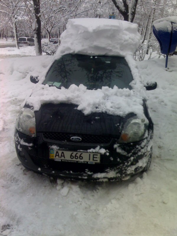 hellish car - My, Auto, Winter, Snow