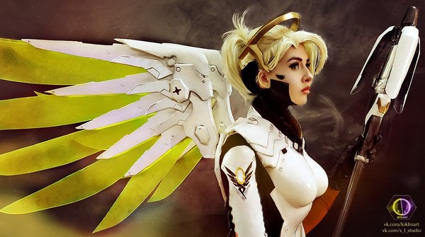 Cosplay Mercy from the game Overwatch - Mercy, Doctor, Overwatch, Cosplay, Kazakhstan, My, Longpost