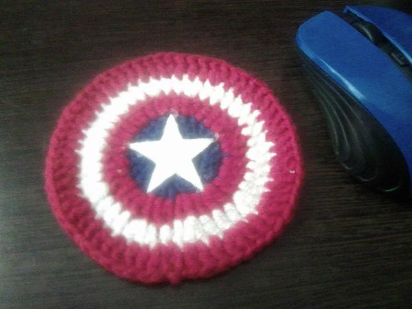 Rogers' only shield made of knitted - Shield, My, Knitting, Captain America