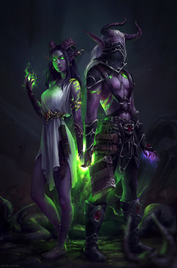 Fel Scryer - Art, Fan art, Games, Wow, Elves, Demon hunters, Astri-Lohne