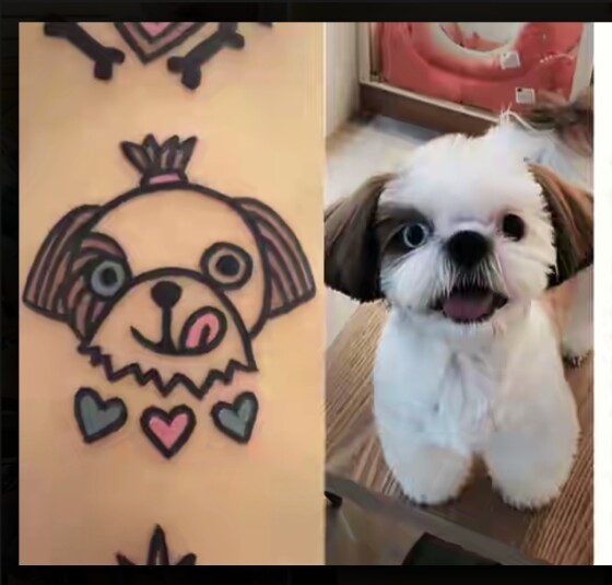 Korean tattoo artist famous for his funny pet tattoos - Tattoo, Pets, Longpost, Instagram, Dog, cat