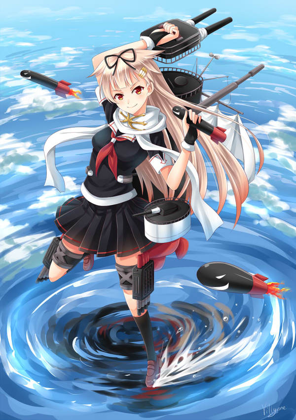 Yuudachi Anime Art, , Yuudachi, Kantai Collection