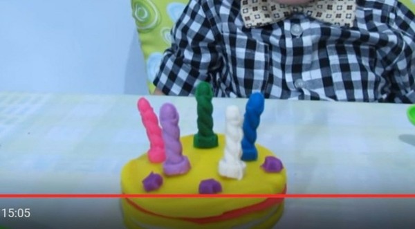 Unusual candles. - Candle, Cake, Plasticine, Youtube, Children's channel, Handmade