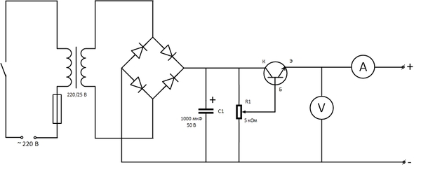 Charger circuit - Zu, Charger, Battery, Rectifier