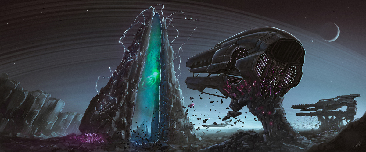 Hiddify warp. Космический корабль Яутжа арт. Корабль хищника. Варп врата космические. Каменный космический корабль.
