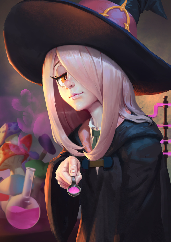 Sucy manbavaran - Anime art, Anime, Little witch academia, Sucy manbavaran