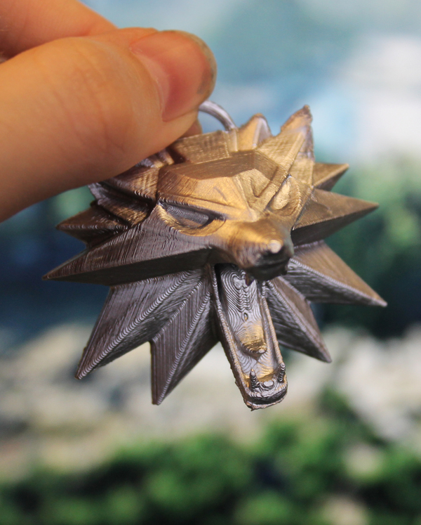 3D printer - Witcher, The Witcher 3: Wild Hunt, Geralt of Rivia, The photo, a printer, Seal, Medallion