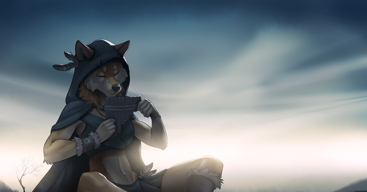 Furry wolf