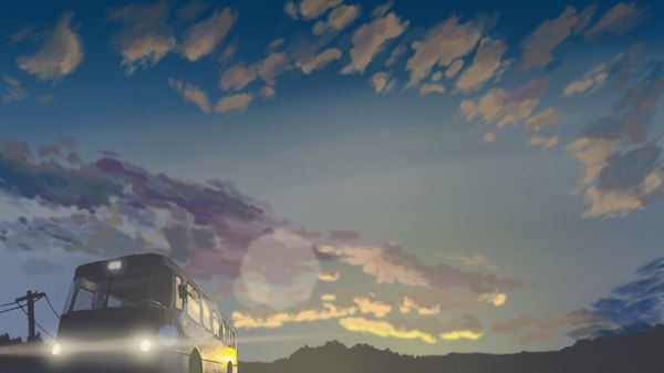 Not coming ? - Endless summer, Camp owlet, Bus 410, Art, Visual novel