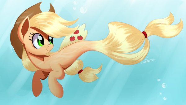 AJ Fishy - My Little Pony, PonyArt, Applejack, Seapony, Ncmares