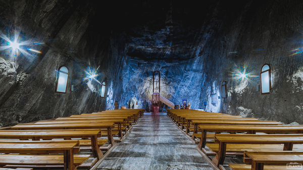 Salt cave in Romania - My, Romania, Caves, Unusual, Travels, Video