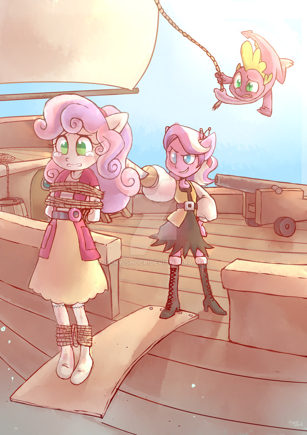 Whoooooo? - My little pony, Diamond tiara, Humanization, Sweetie belle, Spike