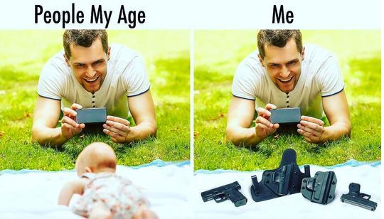 people my age and me - Weapon, Humor, Guns