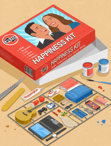 Set for happiness - Kit, Happiness, Illustrations, Creative, 9GAG