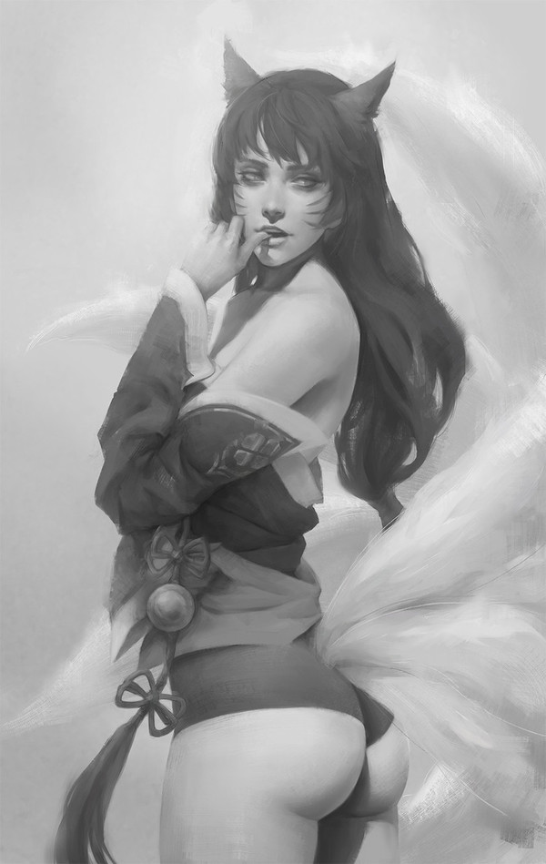   Ahri, League of Legends, , Tim Liu, ,  