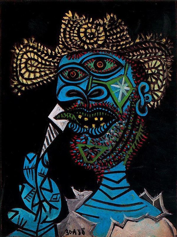 One of Picasso's self-portraits - Art, Picasso, Self-portrait, Ice cream