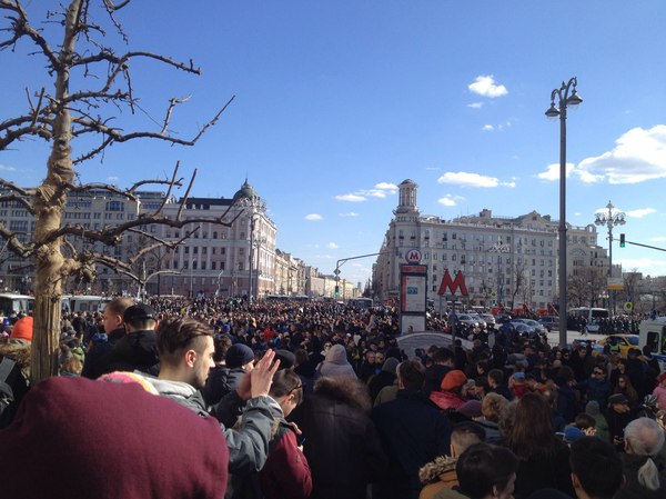 no one came :D - My, Rally, Moscow, Alexey Navalny, Politics