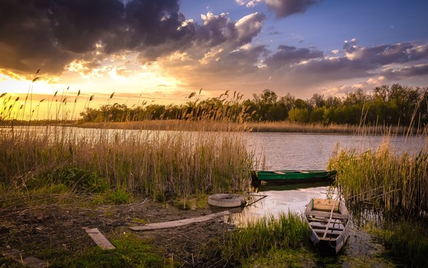 Bichevaya Balka River - Краснодарский Край, Russia, River, Summer, A boat, Fishing, Landscape, The photo, Longpost