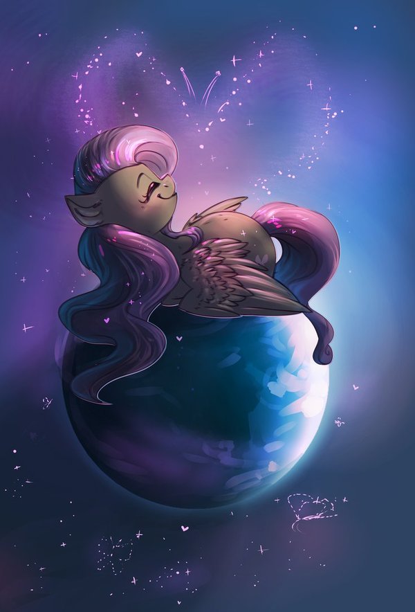 The blue planet - My Little Pony, PonyArt, Fluttershy