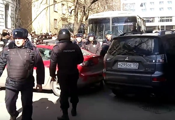 After the rally. Navalny in court - Politics, Detention, Procession, Alexey Navalny