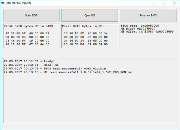  ME/TXE   BIOS (   Intel). , Intel, Bios, 