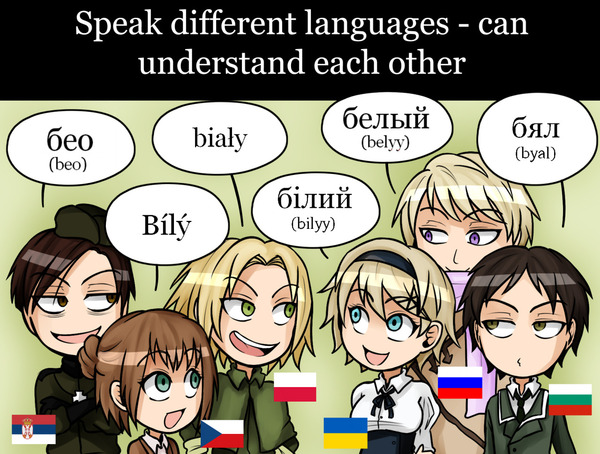 Slavic languages ??vs Arabic - Comics, Language, Slavic languages, Linguistics, , Axis, 