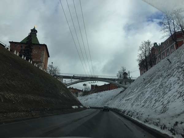 Confrontation of winter and spring - My, Nizhny Novgorod, Spring, Winter, Snow