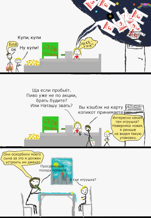 Kinderovskoe - My, Comics, Kinder Surprise, Lays, Air, Freebie, Discounts, Pyaterochka, America