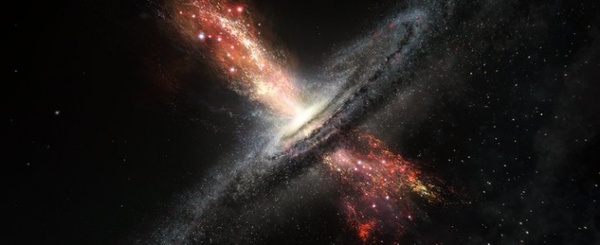 Stars are born from the material ejected by supermassive black holes - Space, Hole, Longpost, Black hole, Supermassive black hole, Jets