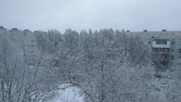 Good morning - Snow in spring, Snow, Morning is never good, Spring, Nature, Tolyatti