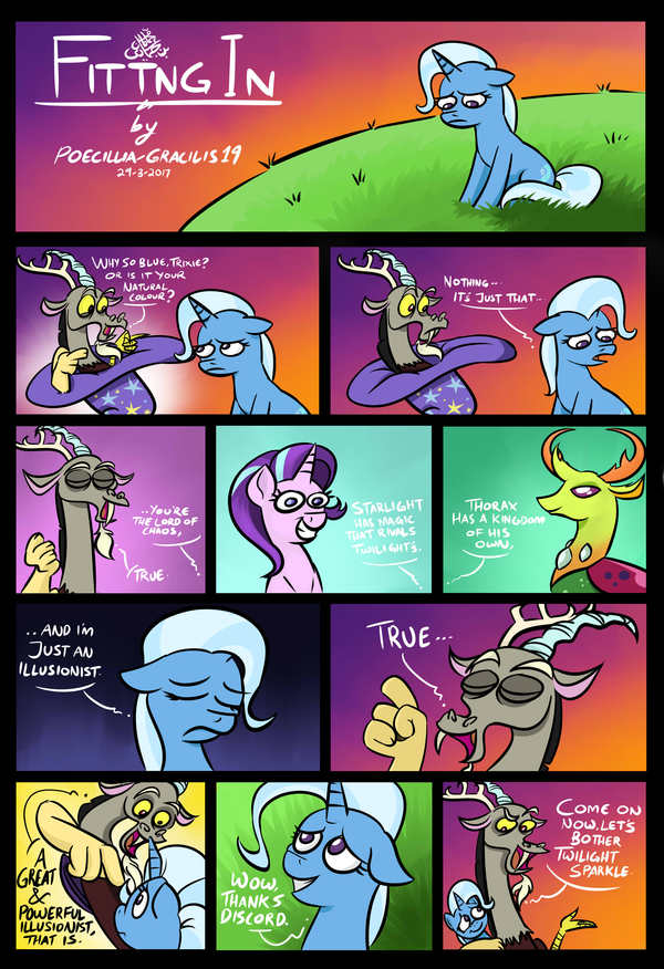 . My Little Pony, Trixie, Starlight Glimmer, Thorax, MLP Discord, , Poecillia-gracilis19