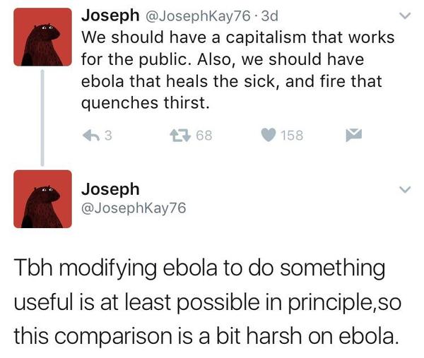 Capitalism that works - Capitalism, Ebola, People, Reddit