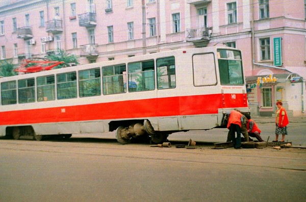 Tver trams. - Tver, Tram, , Negligence, Driver