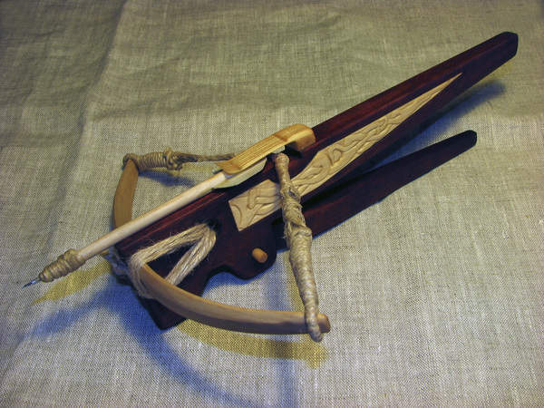 Crossbow - My, My, Crossbow, Handmade, Wood carving, Longpost