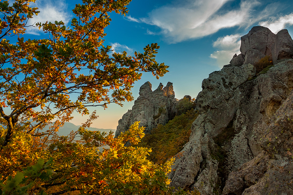 Rocks of Mount Turkey - My, Landscape, The mountains, Tuapse district, Краснодарский Край, Mount Turkey, Autumn