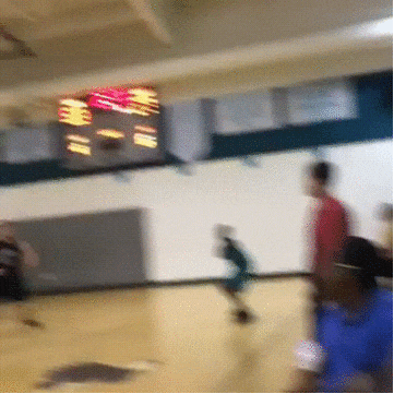 A guy without arms (!) plays basketball better than you. - Basketball, No hands, Basket, GIF