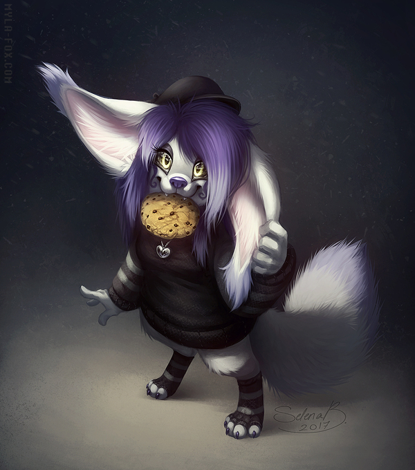 Cookie! - Furry, Anthro, Art, Mylafox