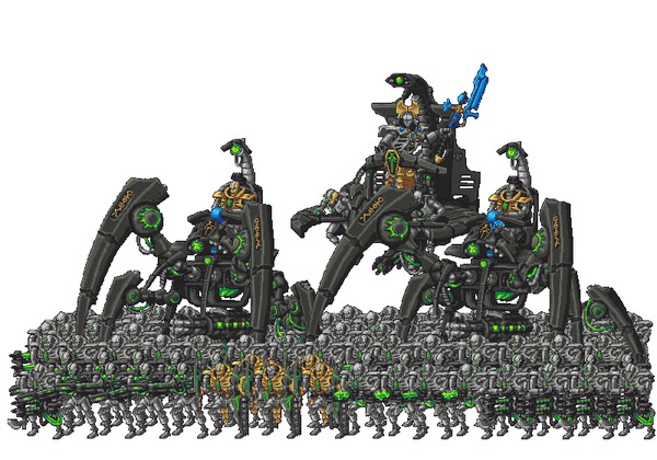 Tomb March Warhammer 40k, Necrons, Wh Art, Pixel Art, 