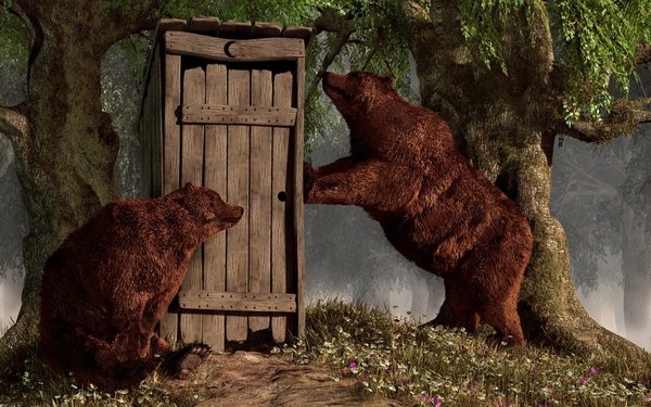 Help with constipation - , 3D, The Bears, Constipation, Toilet
