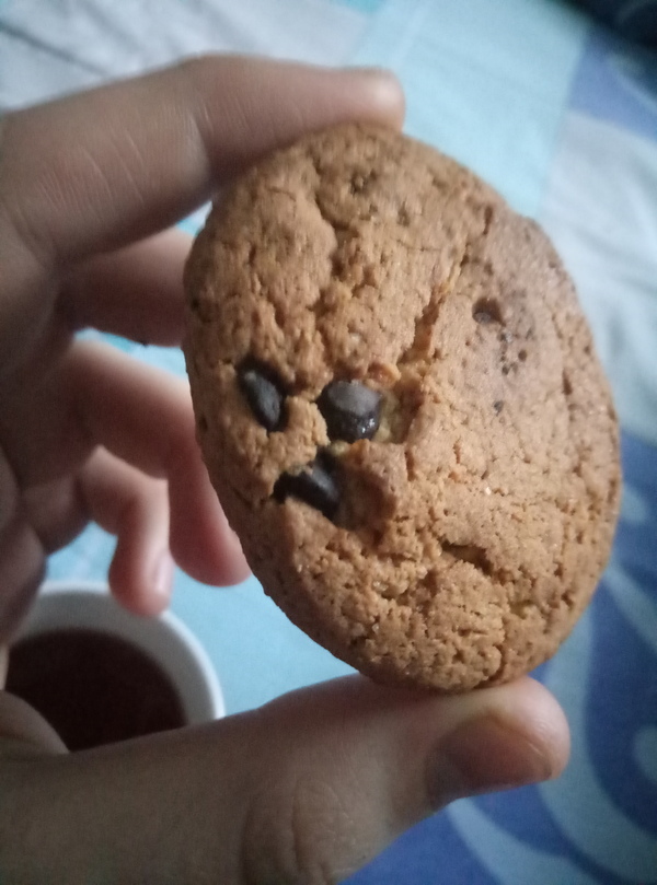 Evil itself - My, Morning, Breakfast, Evil, My, Cookies, Pareidolia