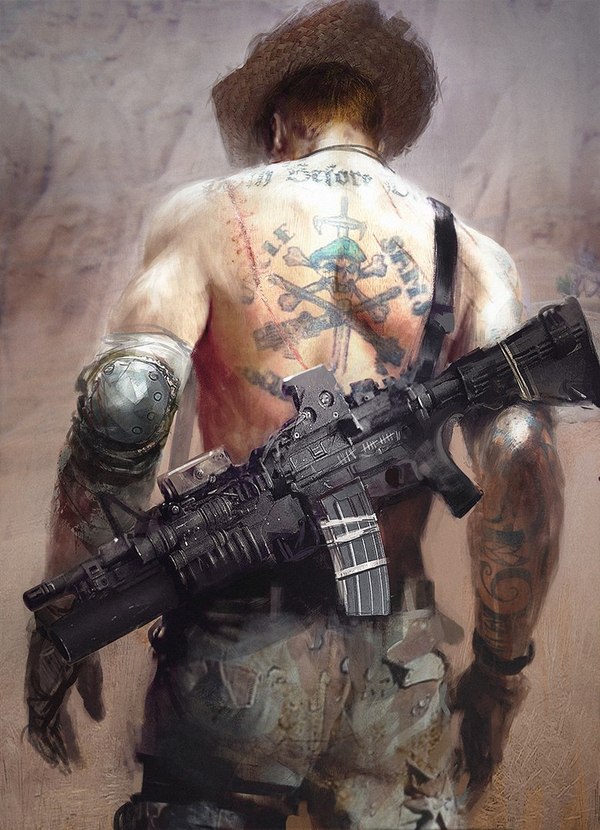 Ghost Recon Wildlands - Machine, Tattoo, Art, , Hat