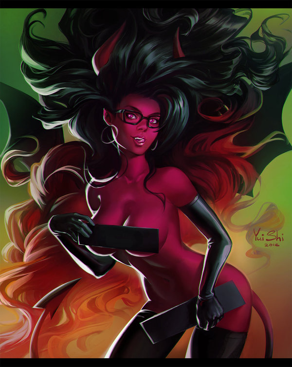 devil girl - Art, Demon, Succubus, Devil, 