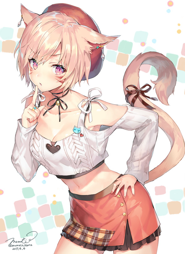 Anime art - Anime Art, Аниме, Final Fantasy, Miqote, Неко