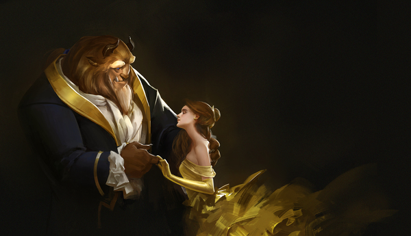 Beauty and the beast - Art, The beauty and the Beast, Walt disney company, Belle, Monster