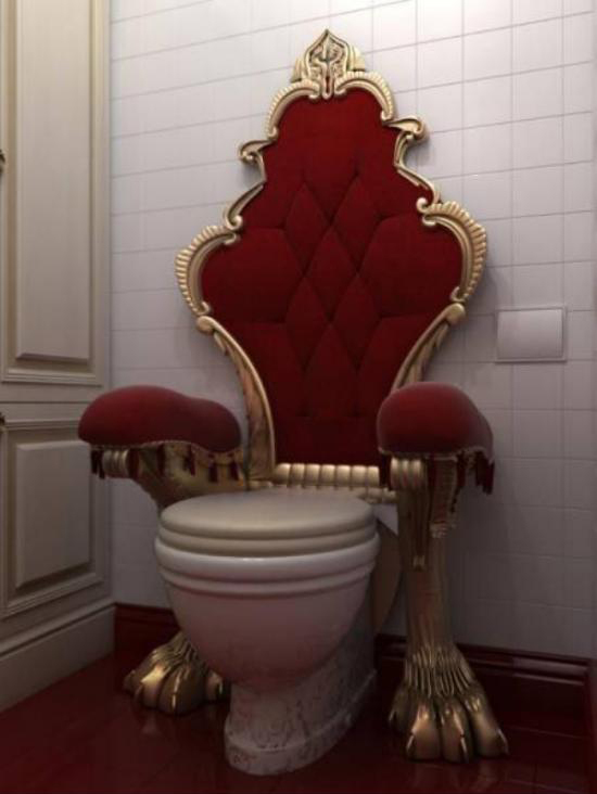 Live like a king. - Not mine, Humor, Toilet, Throne, Luxury, The photo