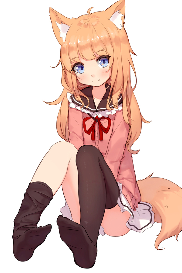 Kitsune - Anime Art, Аниме, Кицунэ