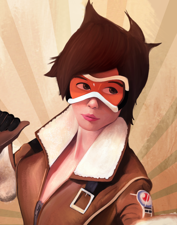 Tracer Tracer, Blizzard, Overwatch, Photoshop, 