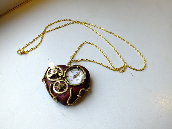        ) , , , , Heart pendant, Steampunk Heart, Steampunk jewelery, 